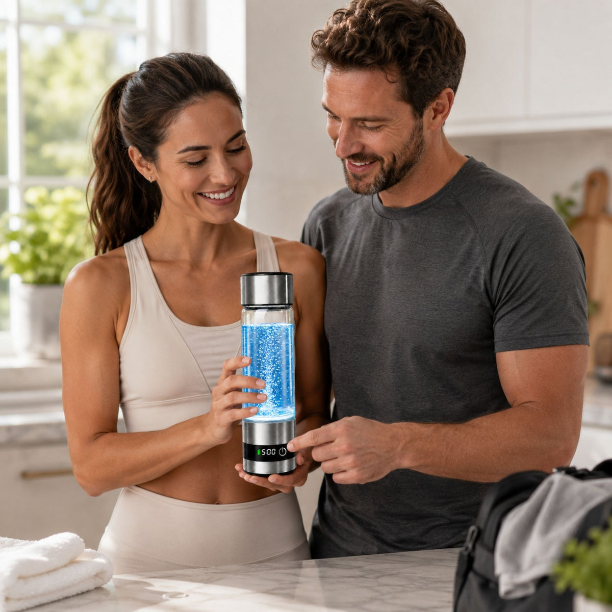 Hydrogen Water Bottle for Enhanced Hydration & Wellness
